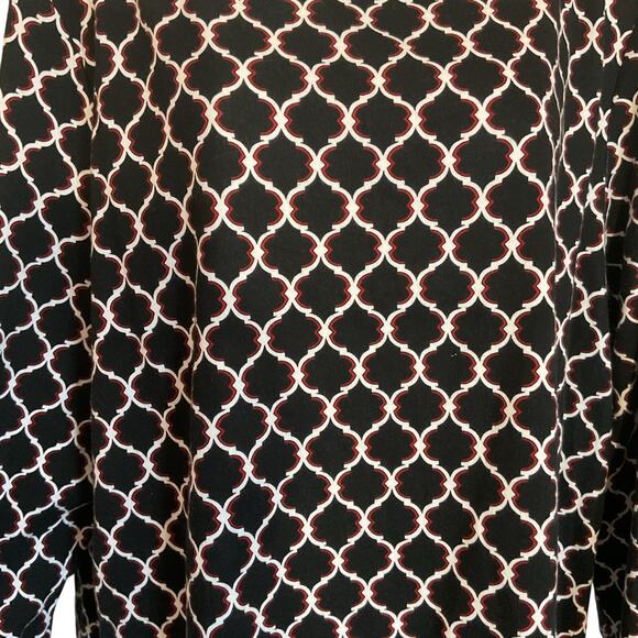 Charter Club Black Multicolor Stretch Comfortable Top/Tunic 3X - Picture 3 of 8